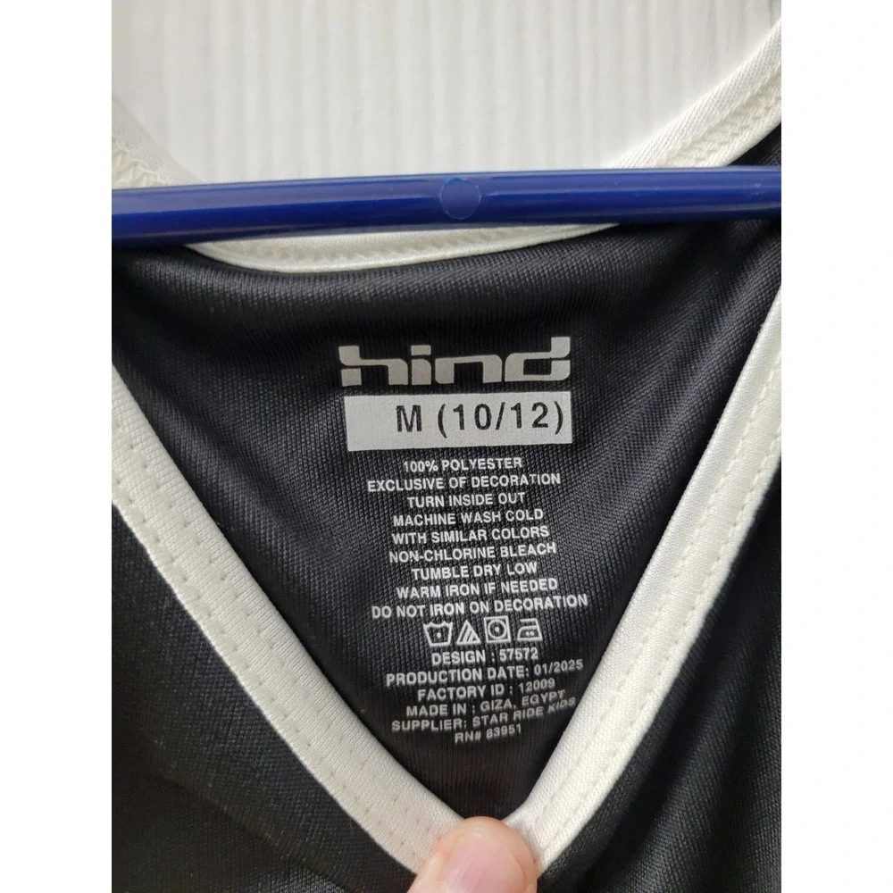 Hind Boys Size Medium (10/12) 3 Piece Set Shirt Shorts Tank Black/Gray/White NWT